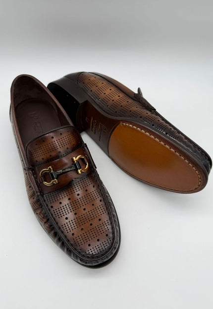 МУЖСКІЯ ПЕРАФАРАВАНЫЯ ЛОФЕРЫ З БІТАЙ