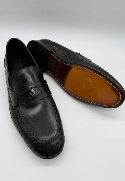 MEN'S PERFORATED PENNY LOAFERS