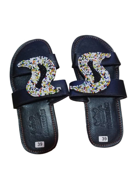 LADIES' S-BEADED SLIDES