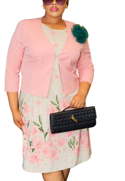 NEW PREMIUM GORGEOUS LADIES SHORT GOWN WITH JACKET