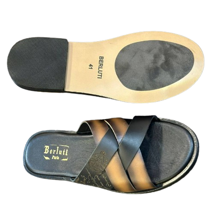 SMART GUYS PURE LEATHER DESIGNERS SLIPPERS.