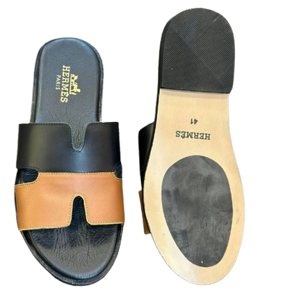 SMART GUYS PURE LEATHER DESIGNERS SLIPPERS.