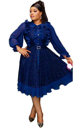 ELEGANT BUTTONED DRESS