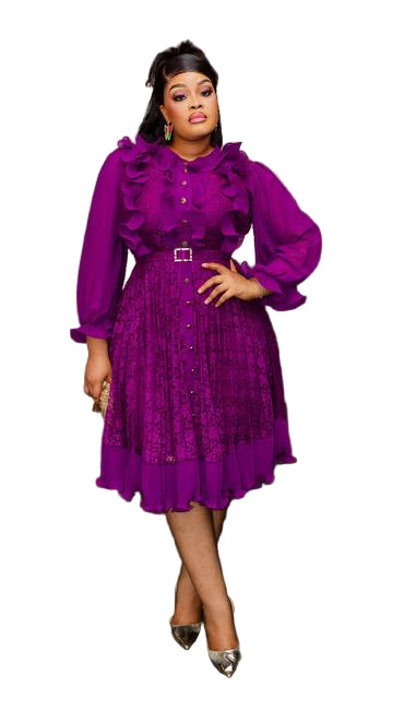 ELEGANT BUTTONED DRESS