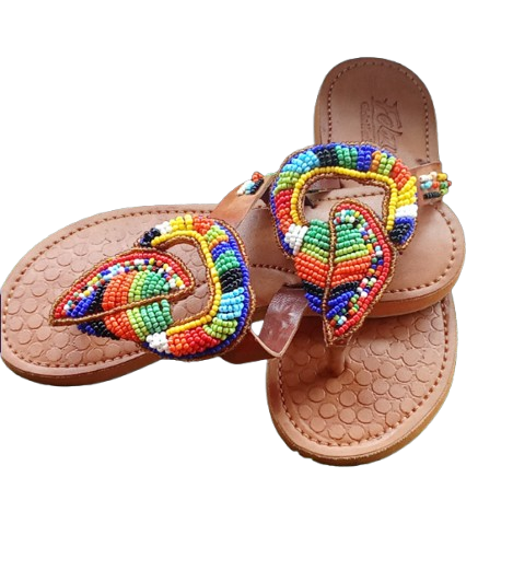 BEAUTIFUL LADIES QUALITY LEATHER FLAT SLIPPERS.