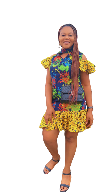 SIMPLE LADIES COLOURFUL NOBLELEADS  ANKARA MADE SHORT DRESSES.