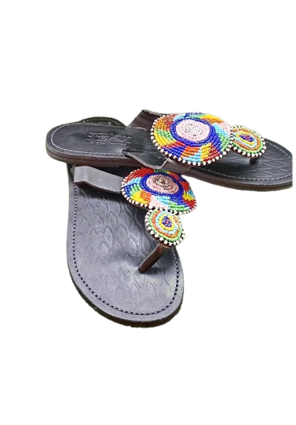 QUALITY LEATHER HIGH FLAT LADIES SLIPPERS.