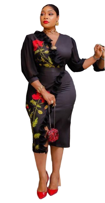 PREMIUM LADIES SHORT COLOURFUL GOWN
