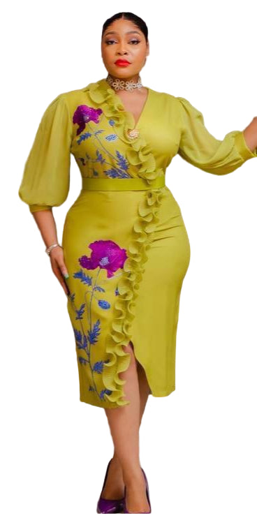 PREMIUM LADIES SHORT COLOURFUL GOWN
