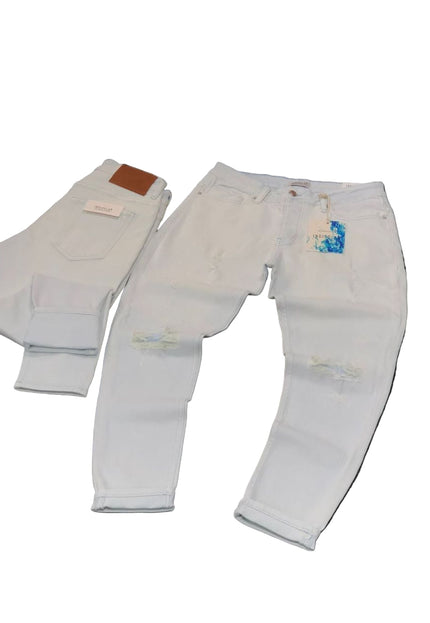Men's Lightly Distressed Jeans in Ice Wash