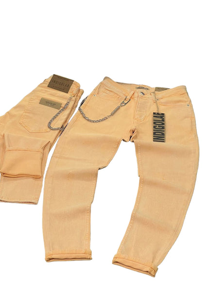 Men's Heavily Distressed Slim Jeans in Grey