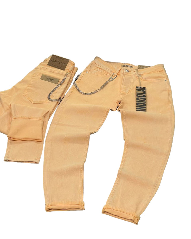 Men's Heavily Distressed Slim Jeans in Grey
