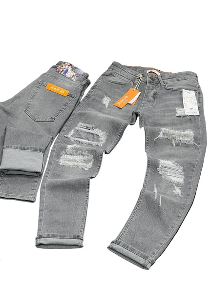 Men's Relaxed Fit Cargo Pants in Grey