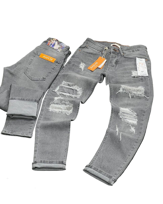 Men's Relaxed Fit Cargo Pants in Grey