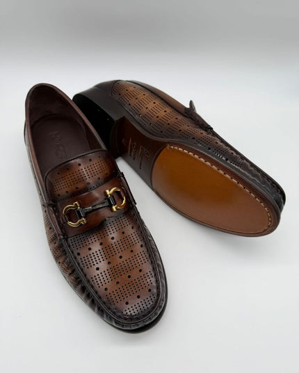 MEN'S PERFORATED BIT LOAFERS