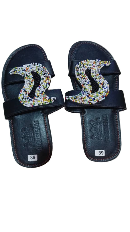 LADIES' S-BEADED SLIDES
