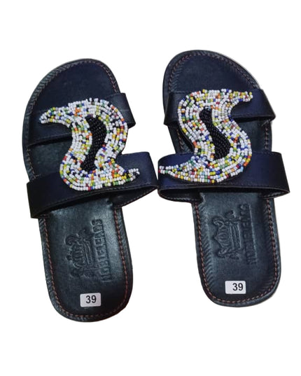 LADIES' S-BEADED SLIDES