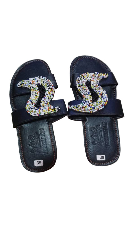 LADIES' S-BEADED SLIDES
