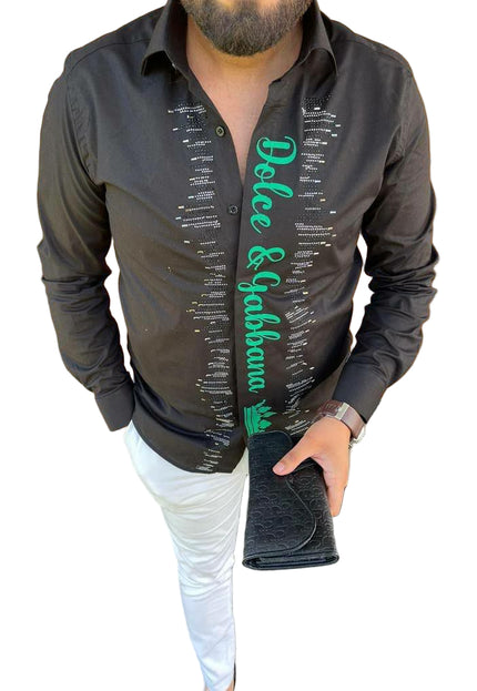 MEN'S VERTICAL LOGO SHIRT