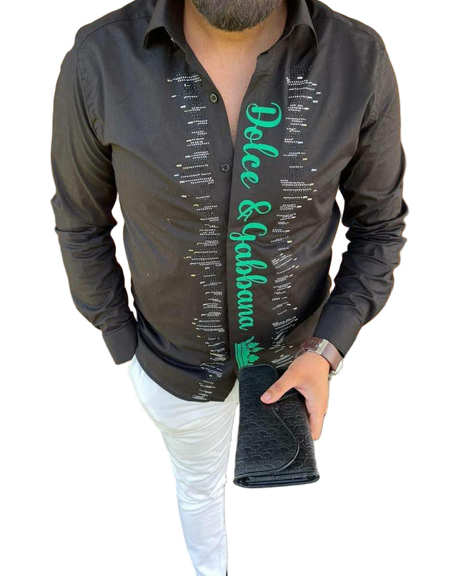 MEN'S VERTICAL LOGO SHIRT