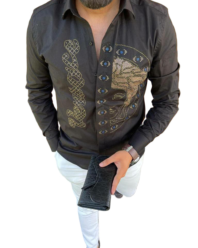 MEN'S STUDDED EYE & FACE SHIRT