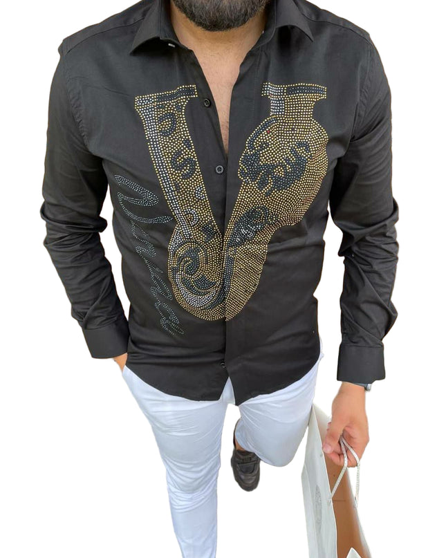 MEN'S V-BAROCCO LONG SLEEVE SHIRT