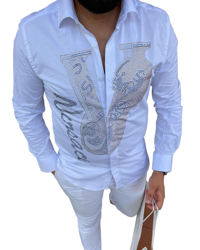 MEN'S V-BAROCCO LONG SLEEVE SHIRT