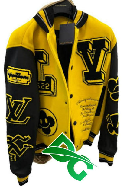 MEN'S VARSITY JACKET WITH BOLD ALPHABETS