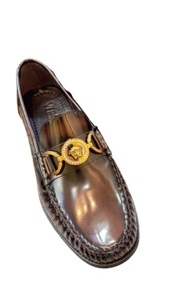 Men's Versace Medusa Loafer in Brown