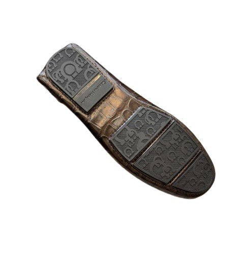 MEN'S FERRAGAMO CROC-EMBOSSED LOAFER