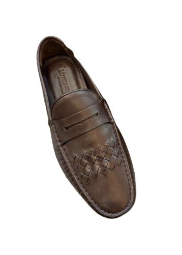 Men's Bottega Intrecciato Loafer in Brown