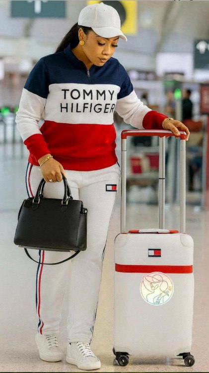 PREMIUM LADIES LUXURY DESIGNER INSPIRED COLORBLOCK HOODED TRACKSUIT SET