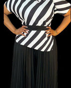 Black/White Striped Set