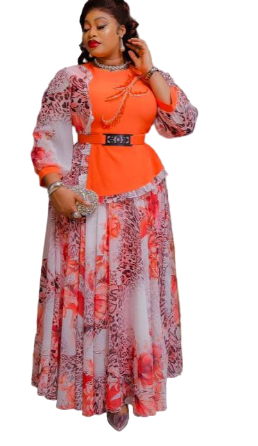 PREMIUM LADIES LONG COLOURFUL GOWN