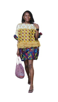 GORGEOUS LACE, VAIL AND AFRICAN ANKARA PRINTS DESIGNED LADIES DRESS.