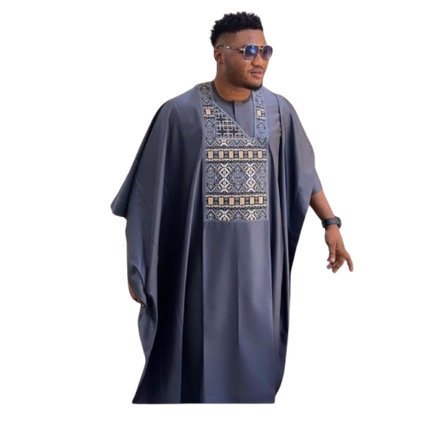 HIGH QUALITY AFRICAN MENS AGBADA NATIVE OUTFIT.